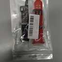 2 Pack Ocean Bands Compatible with Samsung Galaxy Watch Ultra Band 47mm (2024), Adjustable Breathable Silicone Strap for Women Men, Black/Red