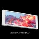 Thermalright TV LCD White Display Screen - Magnetic Suction, 6.86’’ IPS Panel, 1280x480 Resolution for Static/Dynamic Image Switching, Can be Paired with a Chassis/CPU Liquid Cooler(White)