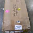 108" L-Shaped Boneless Couch, Modular Sectional Sofa with Moveable Ottoman, Corduroy Cloud Couches for Living Room, No Assembly, Ship in a Box, Burnt Orange