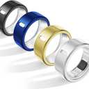 4 Pack Cover Compatible with Oura Ring Gen 4/Oura Ring Gen 3 Horizon/3 Heritage, Charging Derectly, Anti-Scratch TPU Protector for Women Men Working Out Gym-Size 7 (Black+Silver+Gold+Green)