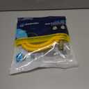 Eastman 48 Inch x 1/2 Inch OD Flexible Gas Line Connector with (2) 1/2 Inch MIP Fitting Ends for Natural Gas and Liquid Propane, Stainless Steel, Yellow, 20YE505048B