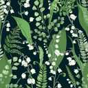 Simon&Siff Vintage Floral Wallpaper Peel and Stick Wallpaper Green Leaf Lily of The Valley Botanical Wallpaper Self Adhesive Removable Contact Paper for Renter Friendly 236" X 17.3"