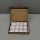 Nuanchu 12 Pieces 1. 65 Inch Floating Candles for Wedding Centerpiece, Small Unscented Floating Round Tealights Metallic Smooth Wax Disc Candles for Graduation Dinner Home Decor(White)