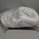 Renovators Supply Manufacturing Recessed Spot Light Trim White Urethane Recessed Decorative Ceiling Medallion 6" ID X 10" OD Light Rosette Water Resistant Ceiling Moulding Pack of 10