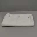 Barossa Design Waffle Weave Fabric Shower Curtain Hotel Spa Luxury - White Heavyweight Curtains for Bathroom with Cloth Pique Pattern, Water Repellent, 71 x 72 Inches Shower Decorative