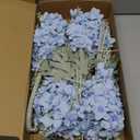 16Pcs Light Blue Delphinium Artificial Flower 33.5'' Faux Flowers Long Stem Silk Larkspur Flowers Bulk for Tall Vase for Home Wedding Floral Arrangements Centerpiece Table Decor