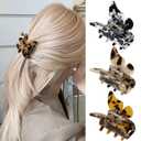 Butterfly Hair Clips Hair Claw Butterfly Tortoise Shell Jaw Clips 2.3 inch Beautiful Hair Accessories for Girls and Women. (3 pack) (3 New color)