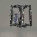 Uenhoy 4 Pcs Crystal Cabinet Pulls Handles 5 Inch Hole Spacing Chrome Silver Glass Handle Pulls Modern Crystal Drawer Pulls Bar Cabinet Pulls