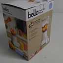 bella 10 Speed Countertop Blender, Juicer & Smoothie Maker, Fits-anywhere Kitchenware, Slim Flip & Store Design, Dishwasher Safe 48oz Capacity Pitcher & Lid, Stainless Steel Blade, 450 Watt, Oatmilk (6 Cup)