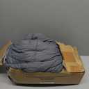 Homelike Moment Comforters Queen Size - Grey Duvet Insert Down Alternative Bed Queen Comforter, Lightweight Bedding Comforters Full Size Quilted Soft All Season Reversible Dark Gray/Light Grey