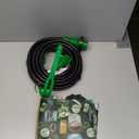 RVGUARD 30 Amp 25 Foot RV Power Extension Cord, Heavy Duty STW Cord with LED Power Indicator and Cord Organizer, 30 Amp Male Standard to 30 Amp Female Locking Connector, Green, ETL Listed
