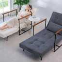 MAXYOYO Chair Bed, Adjustable Sleeper Chair, Single Sofa Bed with Frame, 76"x30"