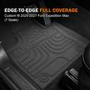 KUST Floor Mats for 2025-2027 Ford Expedition Max Accessories 7 Seats Only