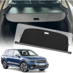 Cargo Cover fit for VW Volkswagen Tiguan 2018 2019 2020 2021 2022 2023 2024 for Retractable Trunk Rear Security Cover Shielding Shade (2018-2024 VW Tiguan)
