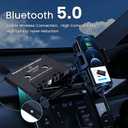 Mersoco Car Audio Bluetooth Wireless Cassette Receiver, Tape Player MP3 Bluetooth 5.0 Cassette Aux Adapter, Hands-Free Calling, Stereo Two-Channel,Black