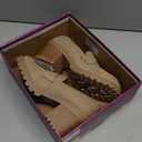 Womens Platform Loafers Chunky Heel Penny Loafer Lug Sole Slip On Round Toe Comfort Dress Work Shoes, Size 6 US