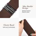 TOURZOO Elastic Belt for Women Wide Waist Corset Belt Cinch Belt Vintage Stretchy Waistband for Dresses,Coffee+Blue,XX-Large