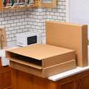 Feifeiya 15 Pack Side Loading Box 30"l x 5"w x 24"h, Corrugated Cardboard Boxes fit for Moving, Storing, Packing & Shipping, Ideal for Tv's, Picture Frames, Mirrors & Art