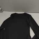 SHENHE Women's Sheer Tops Mesh Long Sleeve See Through Boat Neck Going Out Tops Concert Party Sexy Shirts, Small