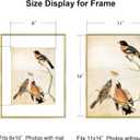 BKABOT 11x14 Picture Frame, Brass Aluminum Metal Photo Frames with HD Glass, Fits 8x10 with Mat or 11 x 14 without Mat, Display for Wall