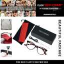 OCCI CHIARI Mens Round Reading Glasses 5x Small face Readers Lightweight Comfort Eyewear(1.0 1.25 1.5 1.75 2.0 2.25 2.5 2.75 3.0 3.5 4.0 5.0 6.0)
