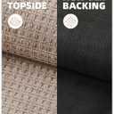 Color&Geometry Thin Indoor Entrance Mats for Home, 17"X29.5" Indoor Mats for Entryway Non Slip Rubber Backed, Dirt Trapper Door Rugs for Entryway Indoor Washable, Dark Khaki (Rolled-up NO Creases)