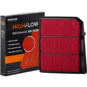 HIGHFLOW High Performance, Pre-Oiled Disposable Engine Air Filter PA99212X | Fits 2017-2024 Nissan TITAN
