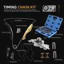 3.5 Timing Chain Kit with Water Pump + Camshaft Holding Tool with Timing Alignment Holder Tool Kit 2011-2019 Fit for Ford Edge/Explorer/Flex/Taurus/Mustang 3.5L 3.7L V6 BL3Z-6268-A 303-124