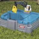Little Tikes Dirt Diggers Excavator Sandbox for Kids, Including lid and Play Sand Accessories,Multicolor