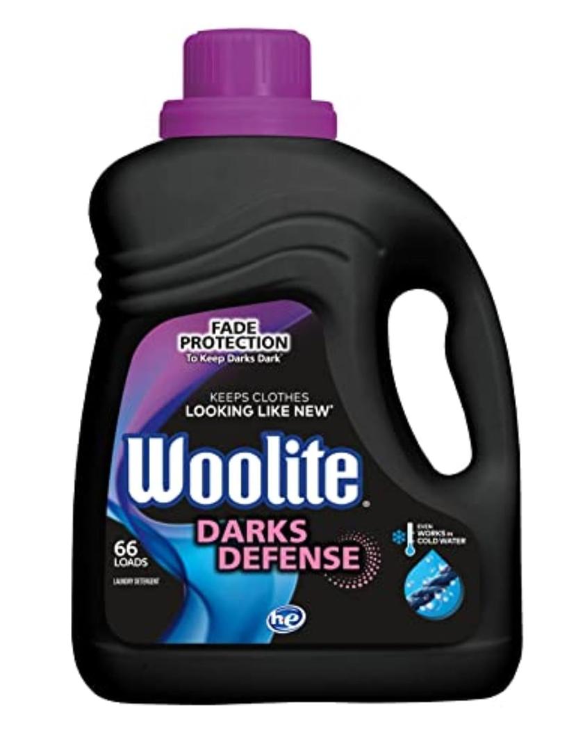 Woolite Darks Defense Liquid Laundry Detergent  Protects Dark Clothes from Fading, 66 Loads, 100oz