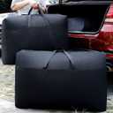 Multipurpose Extra Large Heavy Duty Storage Bags Duffle Bags for Space Saving Moving Storage (60Gal/230L, Black)
