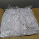 VEVOR 30 Pcs Flat-Front Chair Covers Polyester Spandex Chair Cover Stretch Slipcovers, Wedding, Holiday, Banquet, Party, Celebration, Dining,White