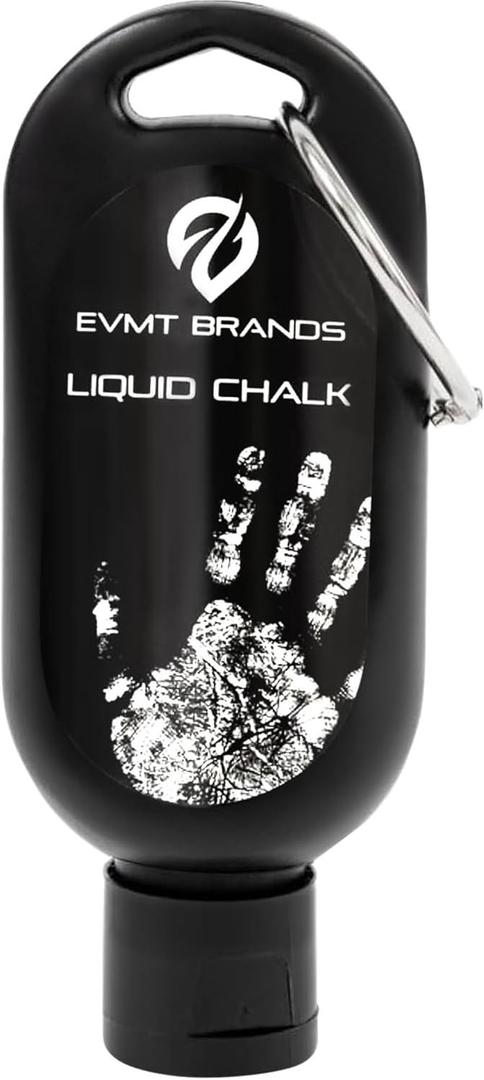 EVMT Brands Liquid Chalk, Mess Free Gym Chalk for Weightlifting, Gymnastics, Rock Climbing, Dancing. Sweat Resistant and Long Lasting for Stronger Grip.