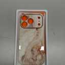 GVIEWIN for iPhone 17 Pro Case Compatible with MagSafe, with Screen Protector [Full Camera Protection] Military-Grade Shockproof Slim Magnetic Marble Phone Case for 17 Pro 6.3", A-Pearlescent/Gold