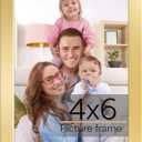 Giftgarden 24x36 Poster Picture Frame Gold, Textured Metal Frame 36x24 for Wall Display, Single
