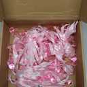 CHENGU 100 Pcs Baby Shower Favors Pacifiers Necklace, Acrylic Pacifiers Necklaces Bulk Favors for Gender Reveal Party Baby Shower Party Decorations Table Scatter(Pink and White)