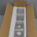 Netany 4 Pack 2 Liters/68 oz Square Glass Pitcher with Lid and Handle for Fridge, Iced Tea and Coffee Carafe Beverage Serveware, Heat Resistant Borosilicate Water Jug for Hot/Cold Drinks and Milk