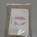 Elegant Tan Beige Sheer Curtains 108 inches Long for Living Room Patio Door, Cotton Linen Textured Light Filtering Sheer Drapes Rod Pocket Natural Thin Curtains, W52 x L108 in, 2 Panels