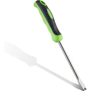 Professional Weed Control Tool -13 Inch V-Shaped Anti-Skid Shovel, Stainless Steel Gardening Manual Tool, Used for Weeding in Courtyards and Gardens, with Gloves Attached