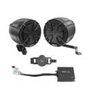 R3B-P Complete Pair Bluetooth Speakers System, Super Loud 3” Speakers, 360 Watts Class-D Amplifier with Built-in Bluetooth, Waterproof Wireless Remote, Great for Use with ATV, Motorcycle, Golf Cart & 12 Volt Vehicles