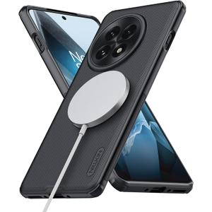 Nillkin Magnetic for OnePlus 13 Case 6.82'', Compatible with MagSafe, Military Grade Drop Tested, Shockproof Slim Fit One Plus 13Case, Frosted Shield Pro for OnePlus 13 Case Magsafe, Black