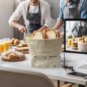 2pack Reusable Beeswax Bread Bags Home-Baked Food Storage for Sourdough BagZippers Sticker Rotating buckle Seals Triple Protect Cotton Beeswax Food Bag. Bread Bags for Homemade Loaf Sourdough