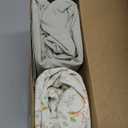 KeaBabies 2-Pack Organic Crib Sheets for Boys, Girls - 52x28 Fitted Crib Mattress Sheet Neutral, Breathable Jersey Cotton Cover for Baby Bed, Toddler Mattress, Soft & Cute Prints (Foxtrot)