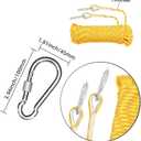 Static Climbing Rope - Heavy Duty Climbing Rope for Rock Climbing, Tree Climbing Gear, Arborist Rope, and Camping Rope - 10m (32ft), 20m (64ft), 30m (96ft)