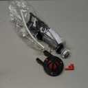 Universal Toilet Flusher Replacement Kit, Black Rubber Float Valve with 2-Inch Flapper, Adjustable, Quiet, Easy to Install Toilet Parts (1-Pack)