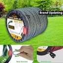 A ANLEOLIFE 3-Pound Commercial Square .155-Inch-by-280-ft String Trimmer Line in Spool,with Built-in Line Cutter, Orange