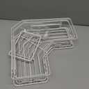 Kadolina Large Corner Shower Caddy Shelf, 2 Pack Adhesive Bathroom Shower Organizer Shelves, No Drilling Rustproof Wall Mounted Shower Storage Basket Shampoo Holder Organizer (White)