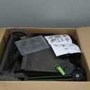 VEVOR Walk-Behind Hand Push Floor Sweeper, 25.6" Sweeping Width Floor Sweeper Manual Non-Electric, 5-Gallon Waste Container, Angle & Height Adjustable Folding Handle for Walkway, Yard, Garage, Patio