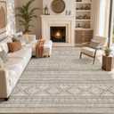 cotiled Boho 10x14 Area Rug for Living Room: Large Moroccan Washable Rug