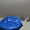 ZELUS Balance Ball Trainer with Resistance Bands and Foot Pump, Inflatable Yoga Ball for Home Gym Workouts, 23 Inch Exercise Half Ball for Balance Training Core Strength Fitness More, 330lb Cap (Blue)